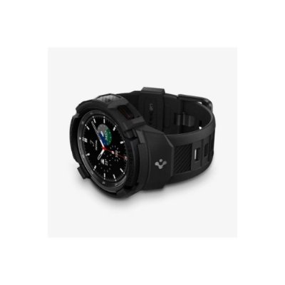 Spigen Galaxy Watch 4 Classic (46mm) Kılıf & Kordon Kayış Rugged Armor Pro Black Outlet