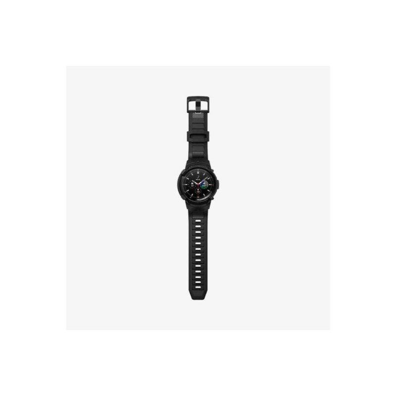 Spigen Galaxy Watch 4 Classic (46mm) Kılıf & Kordon Kayış Rugged Armor Pro Black Outlet