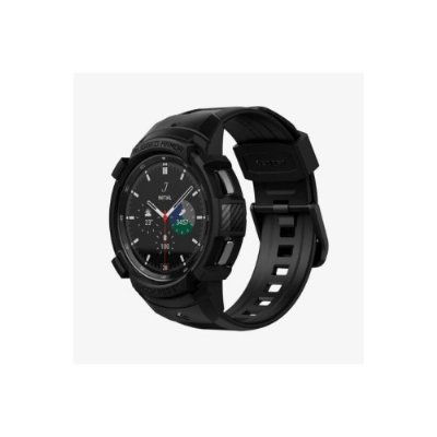 Spigen Galaxy Watch 4 Classic (46mm) Kılıf & Kordon Kayış Rugged Armor Pro Black Outlet