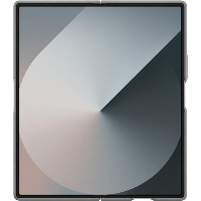 Samsung Galaxy Z Fold 6 Standlı Silikon Kılıf - Gri ü- Teşhir