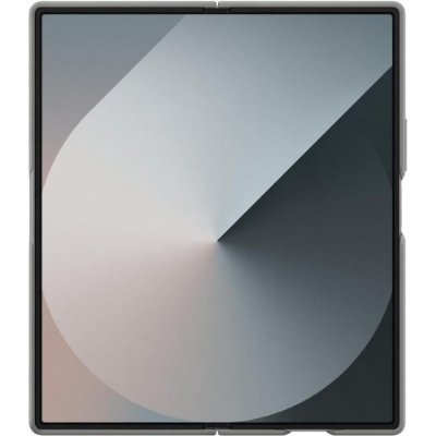 Samsung Galaxy Z Fold 6 Standlı Silikon Kılıf - Gri ü- Teşhir