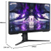 Samsung Odyssey G3 LS24AG300NRXUF 24" 1 ms Full HD Pivot 144 Hz Oyuncu Monitörü - Teşhir
