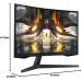 Samsung Odyssey G5 LS27AG550EUXUF 27" 1 ms 2K Curved 165 Hz Oyuncu Monitörü Teşhir
