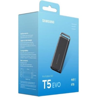 Samsung T5 EVO MU-PH8T0S/WW USB 3.2 8 TB Taşınabilir SSD Outlet