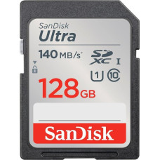 SanDisk 128 GB Ultra SDXC bellek kartı, 140 MB/s'ye kadar, A1 uygulama performansı, UHS-I, Class 10, U1 - Outlet