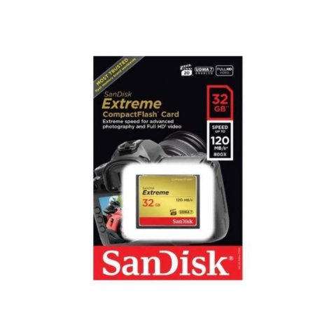 SanDisk Extreme Compact Flash UDMA 7 SDCFXSB-032G-G46 32 GB Hafıza Kartı Outlet