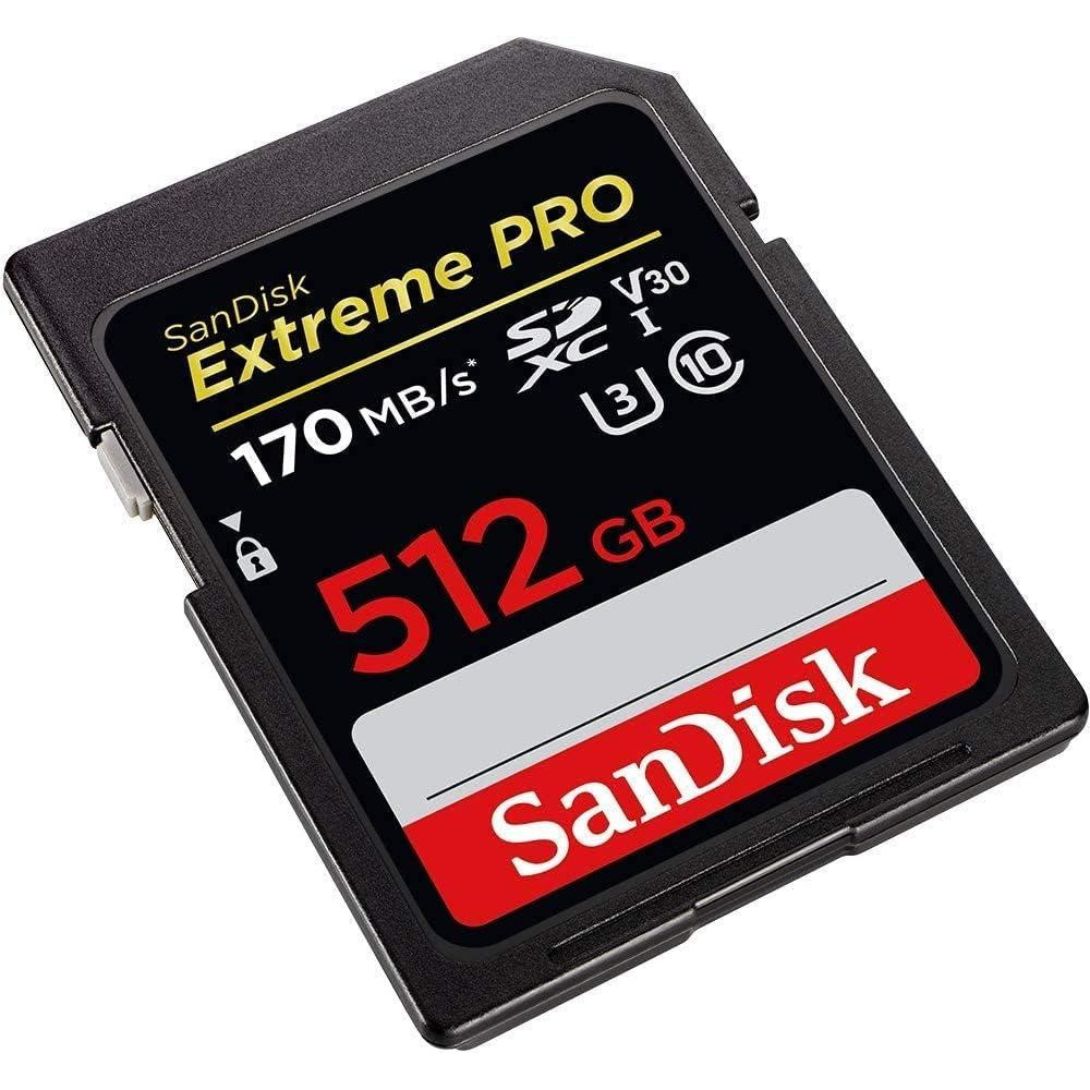 SanDisk 512GB Extreme Pro SDXC UHS-I Class 10 Hafıza Kartı, 170MB/sn'e kadar - SDSDXXY-512G-GN4IN Teşhir