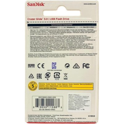 SanDisk Cruzer Glide 16GB USB 3.0 Flash Bellek - SDCZ600-0 - Outlet
