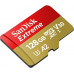 SanDisk Extreme microSD UHS I Card 128GB for 4K Video on Smartphones, Action Cams & Drones 190MB/s Read, 90MB/s Write - Outlet