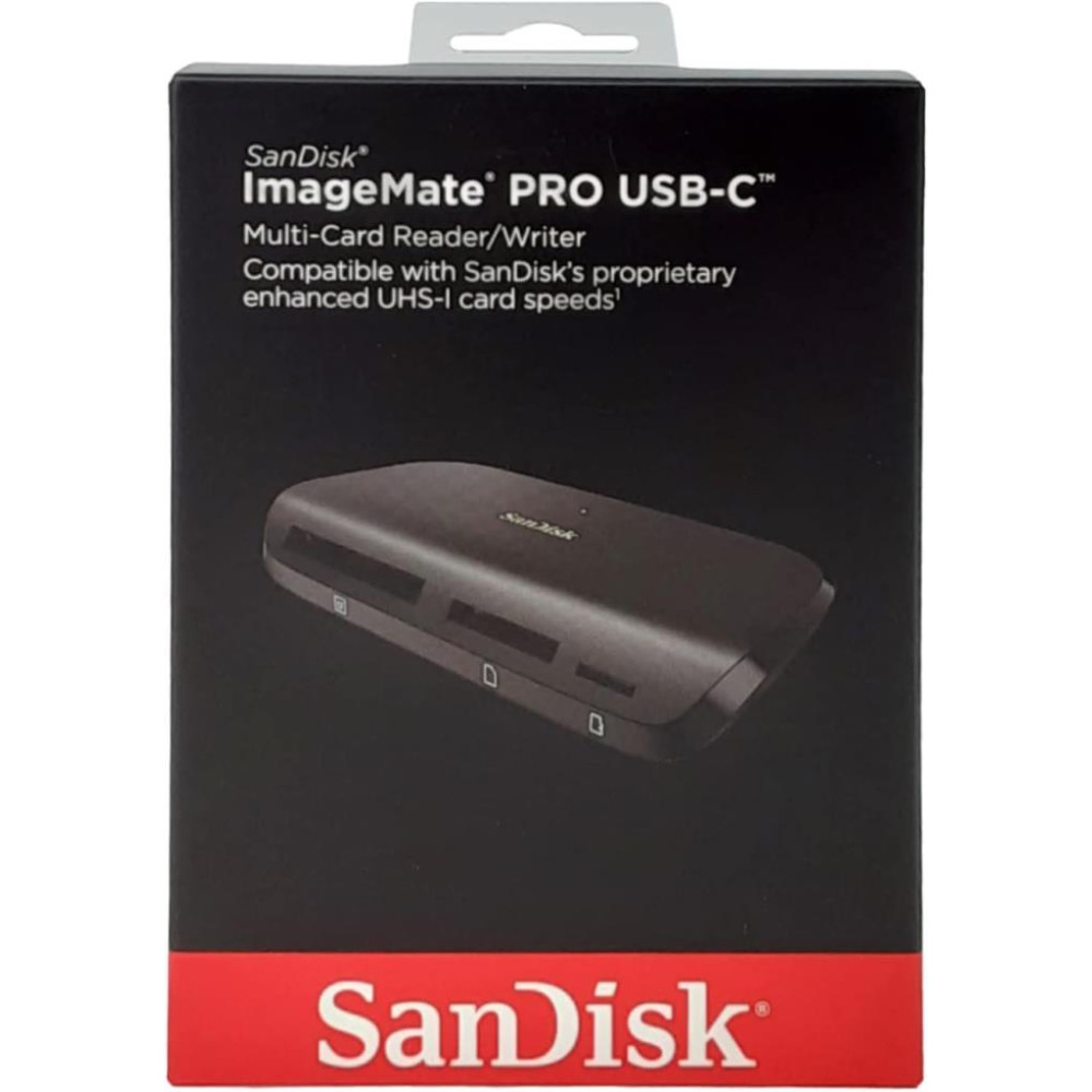 SanDisk ImageMate PRO USB-C Multi-Card Kart Okuyucu SDDR-A631-GNGNN, Siyah Teşhir