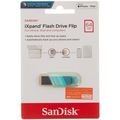 SanDisk iXpand Flash Drive Flip SDIX90N-064G-GN6NK 64 GB Flash Bellek Teşhir