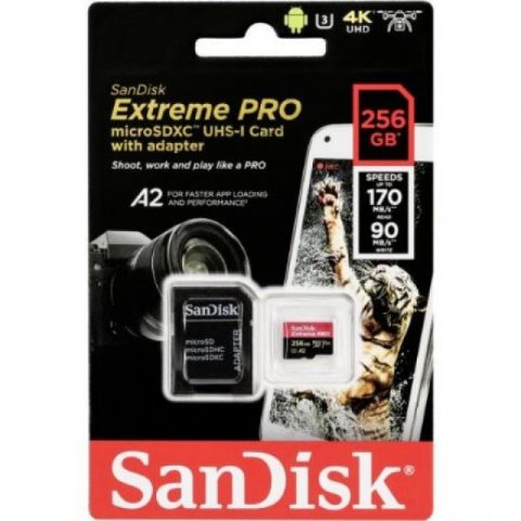 SanDisk Extreme Pro SDSDXXY-256G-GN4IN Class 10 UHS-I U...