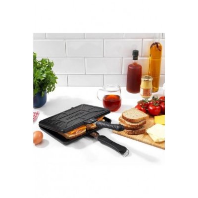 Schafer Tastemake Döküm Ocak Üstü Tost Izgara 20x26 