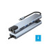 Shaza 8 in 1 USB Type-C Hdmi USB Ethernet PD Girişli Hub Port Adaptör Outlet