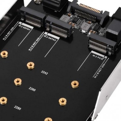 SilverStone SST-SDP12 3.5" SATA to M2 Dönüştürücü 