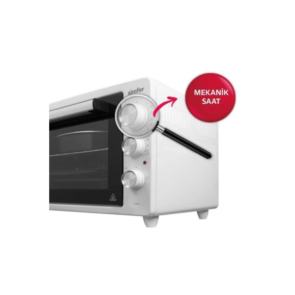 Simfer 4244 42 lt Beyaz Midi Fırın Teşhir