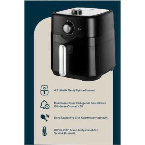 Sinbo SCO-5055 4.5 lt Yağsız Fritöz Teşhir