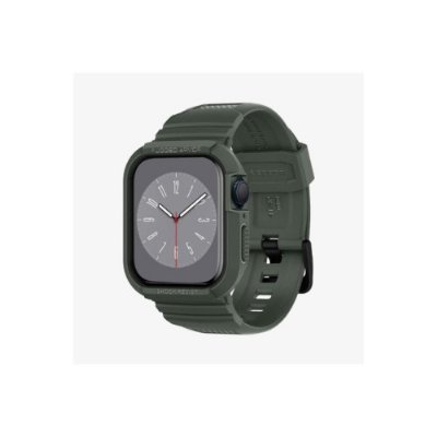 Apple Watch Seri (45mm / 44mm) Kılıf, Spigen Rugged Armor Pro Military Green Outlet
