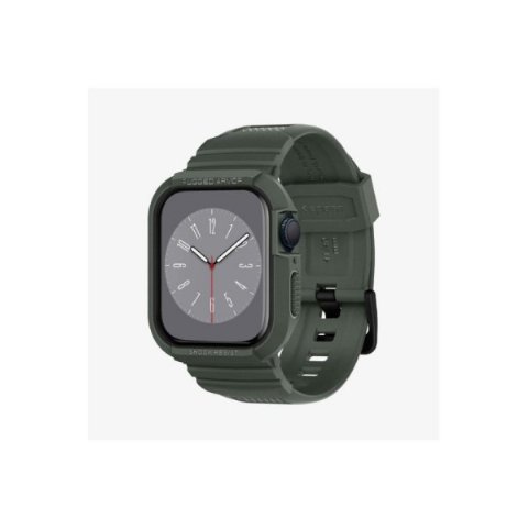 Apple Watch Seri (45mm / 44mm) Kılıf, Spigen Rugged Armor Pro Military Green Outlet