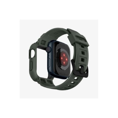 Apple Watch Seri (45mm / 44mm) Kılıf, Spigen Rugged Armor Pro Military Green Outlet