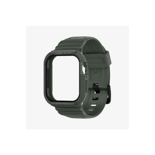 Apple Watch Seri (45mm / 44mm) Kılıf, Spigen Rugged Armor Pro Military Green Outlet