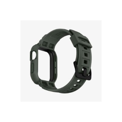 Apple Watch Seri (45mm / 44mm) Kılıf, Spigen Rugged Armor Pro Military Green Outlet