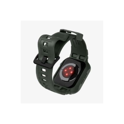 Apple Watch Seri (45mm / 44mm) Kılıf, Spigen Rugged Armor Pro Military Green Outlet