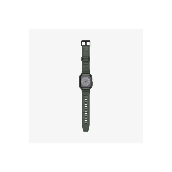 Apple Watch Seri (45mm / 44mm) Kılıf, Spigen Rugged Armor Pro Military Green Outlet
