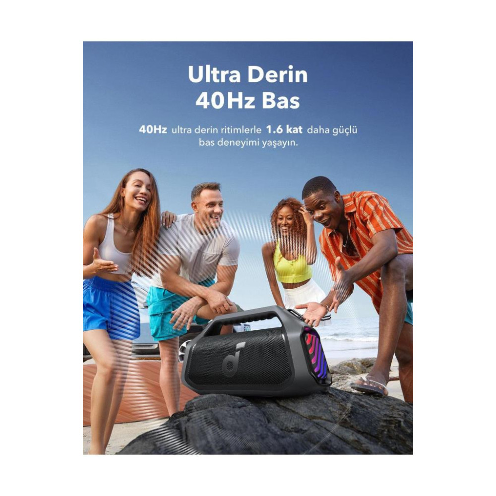 Anker SoundCore Boom 2 Siyah Bluetooth Hoparlör Outlet