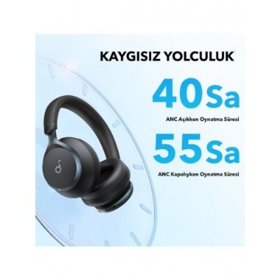 Anker SoundCore Space One ANC Siyah Kulak Üstü Bluetooth Kulaklık