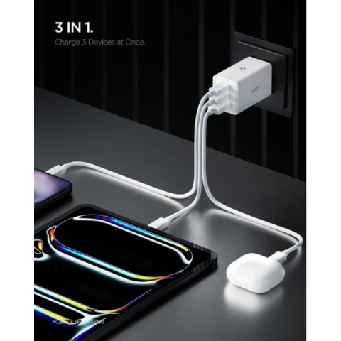 Spigen ACH08710 67 W Hızlı Şarj Adaptörü Teşhir Spigen ACH08710 67 W Hızlı Şarj Adaptörü Teşhir