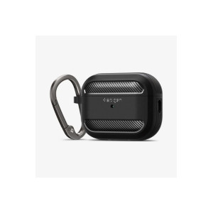 Spigen AirPods Pro (2.Nesil) Kılıf, Spigen Rugged Armor Matte Black Outlet
