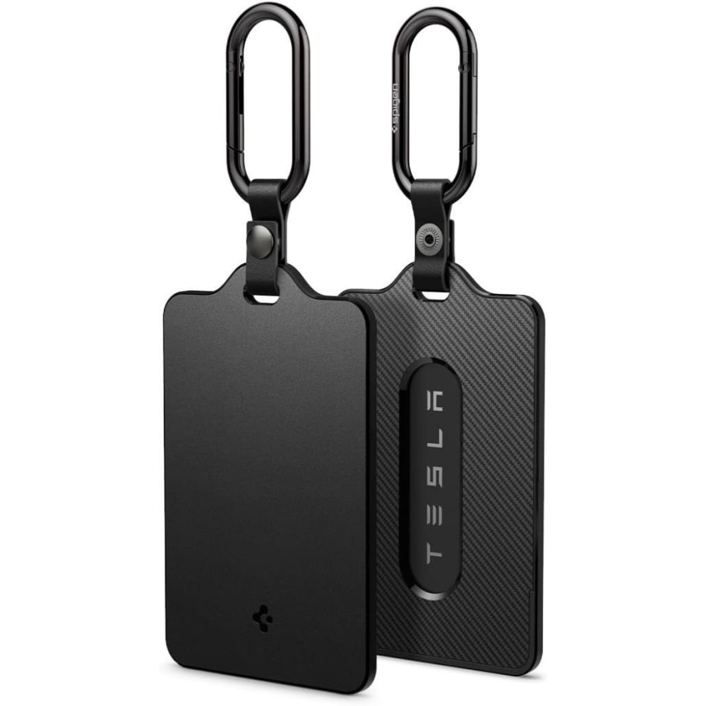Spigen Air Fit Tesla Anahtarı ile Uyumlu Kart Kılıfı (2 Adet) TO243 Black - ACP07175 Teşhir