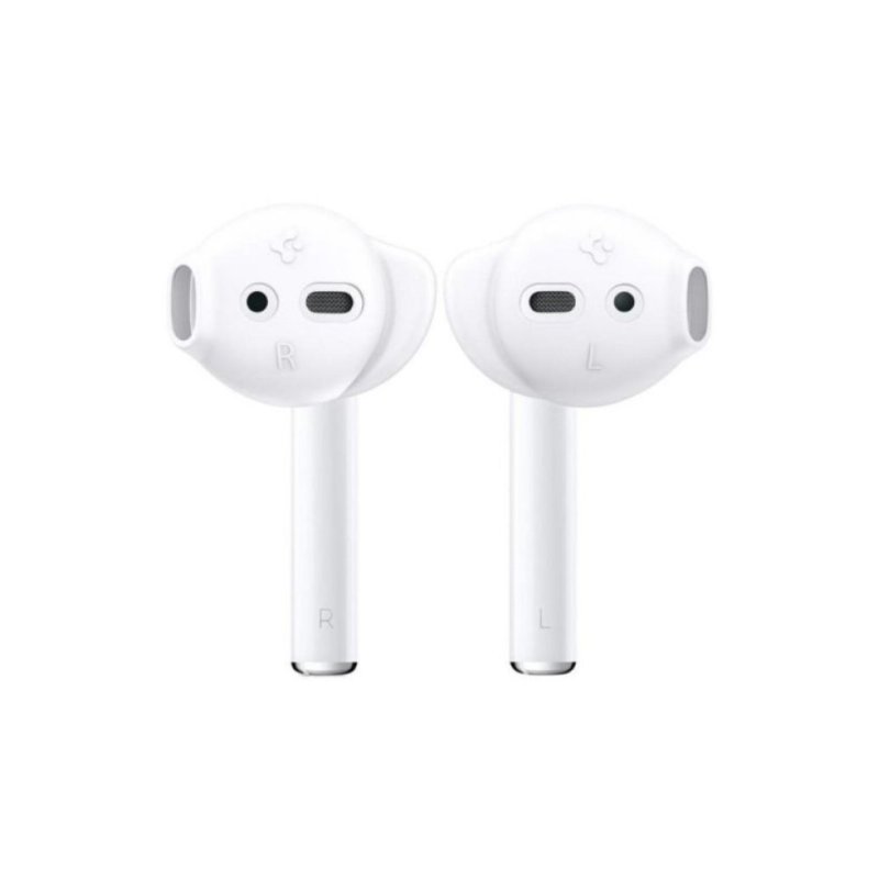AirPods 2/1 Nesil Uyumlu Kılıf, Spigen Earhooks Teka RA201 White