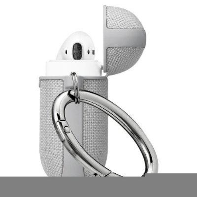 Spigen Apple AirPods 2/1 Nesil Uyumlu Kılıf Urban Fit Dokuma Gray