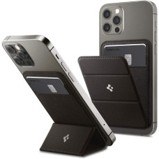Spigen Apple MagSafe iPhone 14 / iPhone 13 / iPhone 12 Serisi için Smart Fold Cüzdan Gunmetal - AMP02766