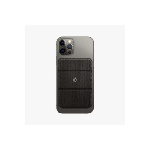 Spigen Apple iPhone 15 / iPhone 14 / iPhone 13 / iPhone 12 Serileri için Smart Fold Manyetik Cüzdan MagSafe Gunmetal Outlet