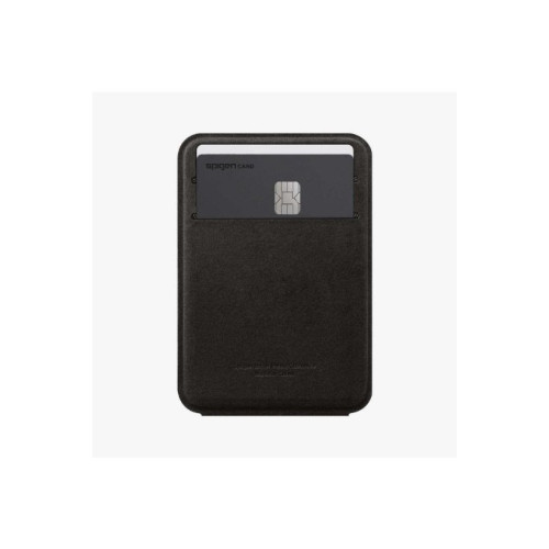 Spigen Apple iPhone 15 / iPhone 14 / iPhone 13 / iPhone 12 Serileri için Smart Fold Manyetik Cüzdan MagSafe Gunmetal Outlet