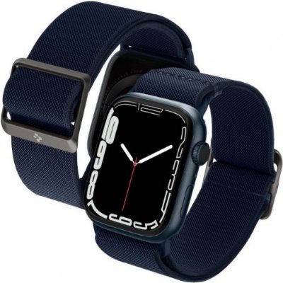 Spigen Apple Watch 41mm / 40mm / 38mm (Seri 1/2/3/4/5/6/SE/7/SE 2/8 ile Uyumlu) Kayış Kordon Band Lite Fit Navy - AMP02291