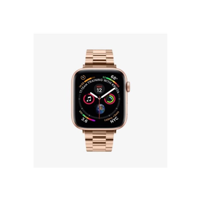 Spigen Apple Watch 42mm Seri 10 - 41mm Seri 9/8/7 - 40mm Seri SE2/SE/6/5/4 Kordon Kayış Band Modern Fit Rose Gold Outlet