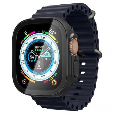 Apple Watch Ultra (49mm) ile Uyumlu Kılıf, Spigen Thin Fit 360 + Cam Ekran Koruyucu Teşhir