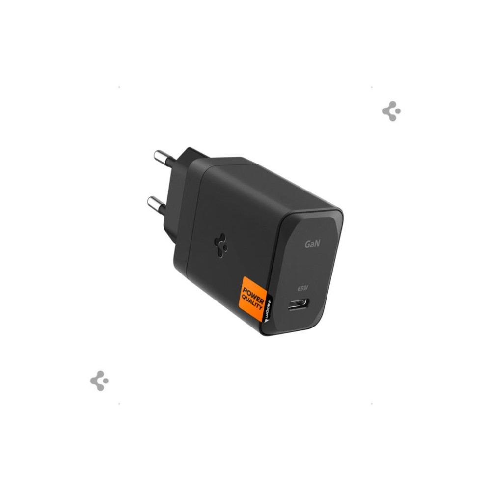 Spigen 65W USB-C Hızlı Şarj Aleti + 2m Şarj Kablo Samsung PPS 2.0 GaN Super Hızlı Type-C Black - ACH05475 Outlet