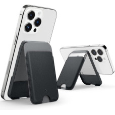 Caseology iPhone 15 / iPhone 14 / iPhone 13 / iPhone 12 Serisi için Stand / Cüzdan Nano Pop (MagSafe Uyumlu Black Sesame Outlet