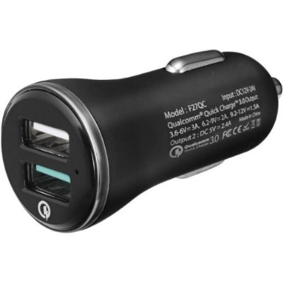 Spigen F27QC Çift USB 2.4A Hızlı Araç Şarj Aleti Teşhir
