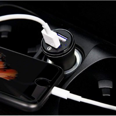 Spigen F27QC Çift USB 2.4A Hızlı Araç Şarj Aleti Teşhir