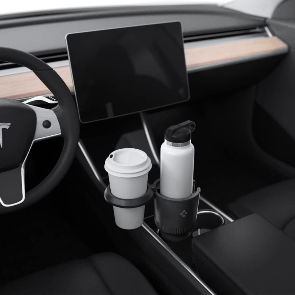 Spigen Hydrohub Araba için Ayarlanabilir Büyük Boy Termos ve Bardak Tutucu Cup Holder 1.183 ml / 473 ml Black CH100 - ACP02235 Outlet