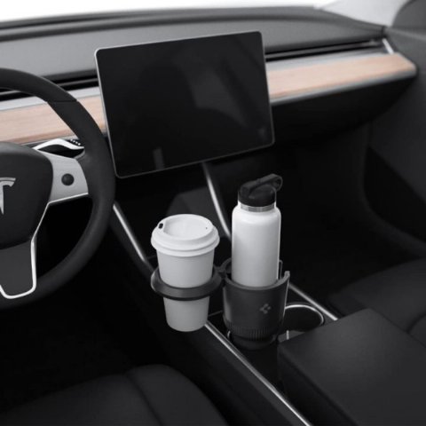 Spigen Hydrohub Araba için Ayarlanabilir Büyük Boy Termos ve Bardak Tutucu Cup Holder 1.183 ml / 473 ml Black CH100 - ACP02235 Outlet
