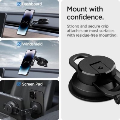 Spigen MagFit Dashboard Araç içi Telefon Tutucu iPhone için MagSafe özellikli OneTap 3 ITS35-3 - ACP04630