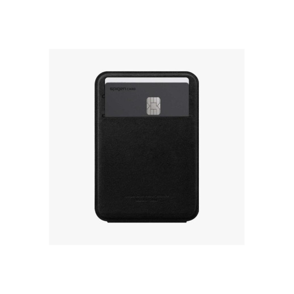 Spigen MagFit iPhone için MagSafe özellikli Kartlı Manyetik Cüzdan Smart Fold Wallet Black - AMP02746 Teşhir