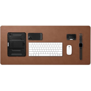 Spigen Regnum LD302 Büyük Boy 90 x 40 cm Mouse Pad (Velo Vegan Leather Technology) Brown - APP04763 Outlet